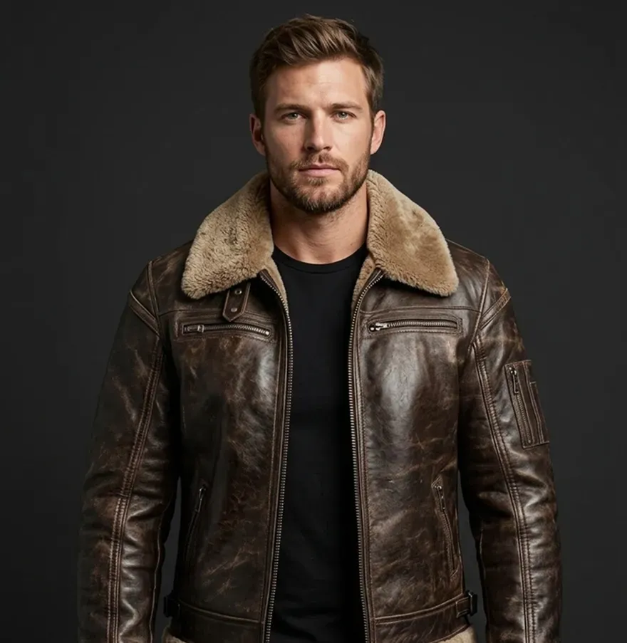 Translation missing: en.Brown Shearling Jacket