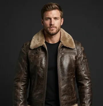 Translation missing: en.Brown Shearling Jacket