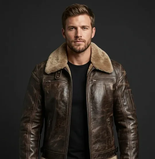 Translation missing: en.Brown Shearling Jacket