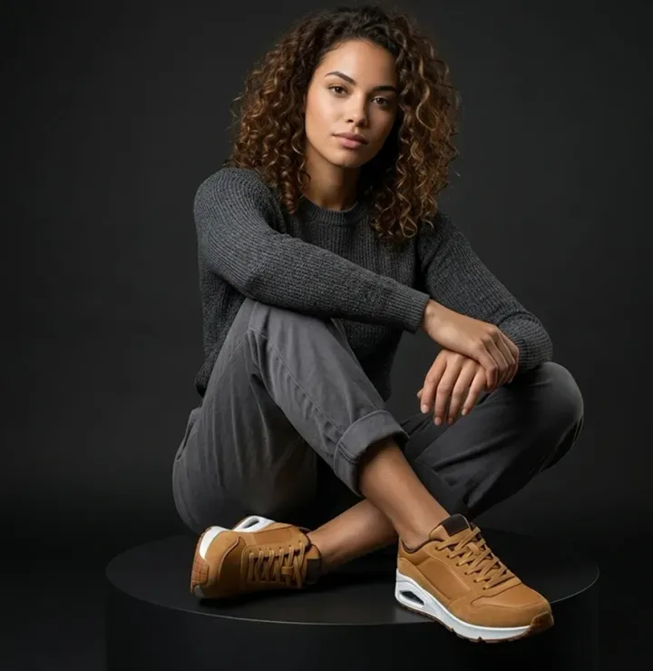 Tan Leather Sneakers
