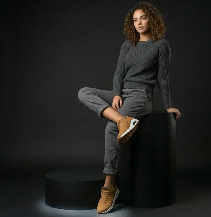 Tan Leather Sneakers