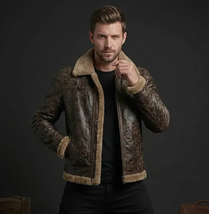 Brown Shearling Jacket